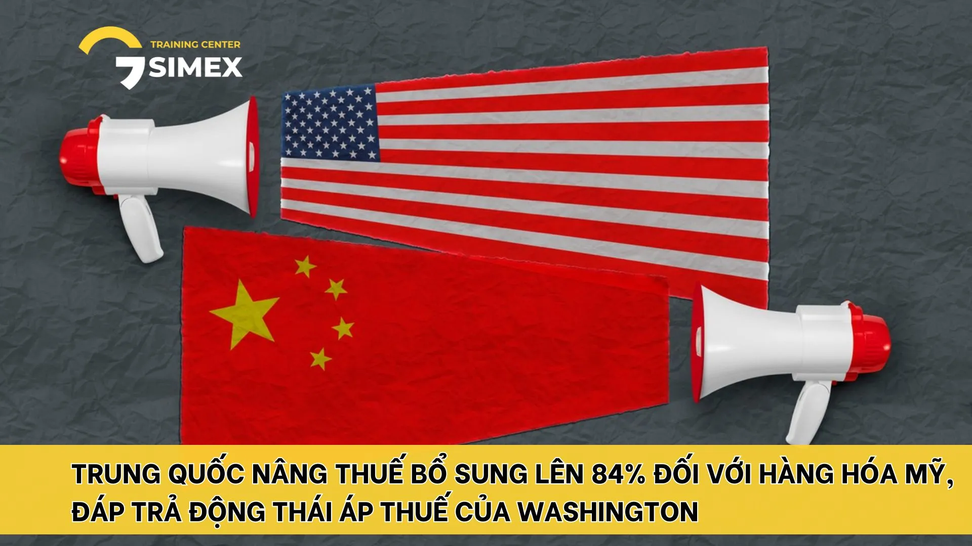 Trung Quốc nâng thuế bổ sung lên 84% đối với hàng hóa Mỹ, đáp trả động thái áp thuế của Washington